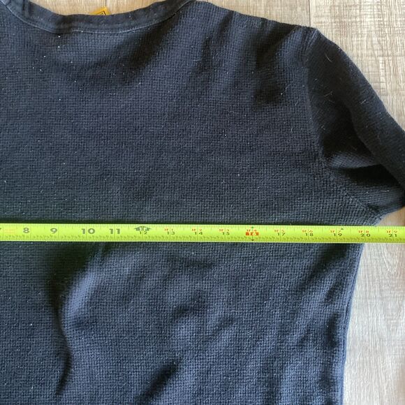 AC/DC Rockware Thermal Waffle Men Shirt Large Back In Black Grunge Music Band - Picture 5 of 7